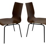 Vintage Friso Kramer for Auping 'Euroika' plywood dining chair, The Netherlands 1960's