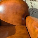Fauteuil club en cuir