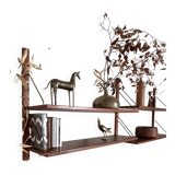 Vintage Scandinavian wall library in teak by Sven Ellekaer