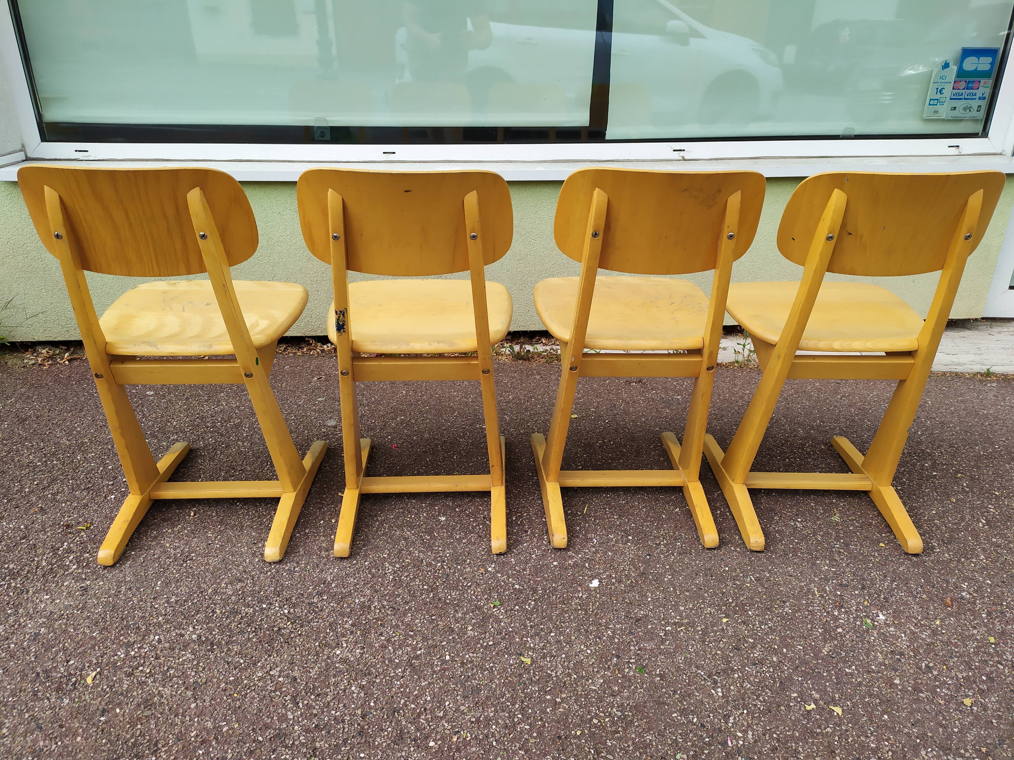 Lot de 4 chaises Casala - vintage