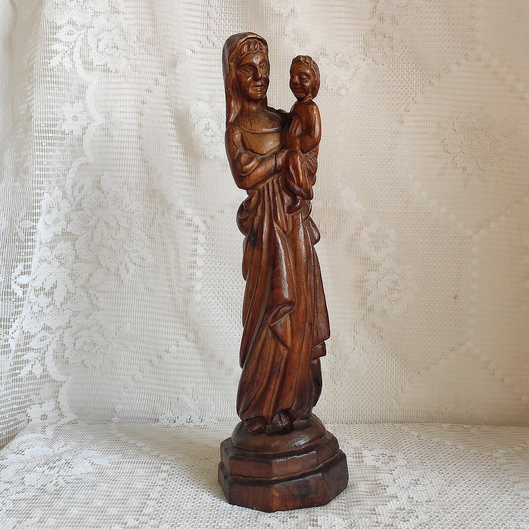Virgin and Child Wood