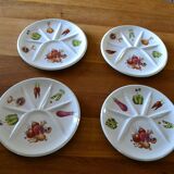 1960s Porcelain Fondue Plates from Berry
