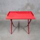 Vintage 80s red fiberglass desk