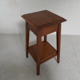 Table d'appoint vintage en chêne des années 1930