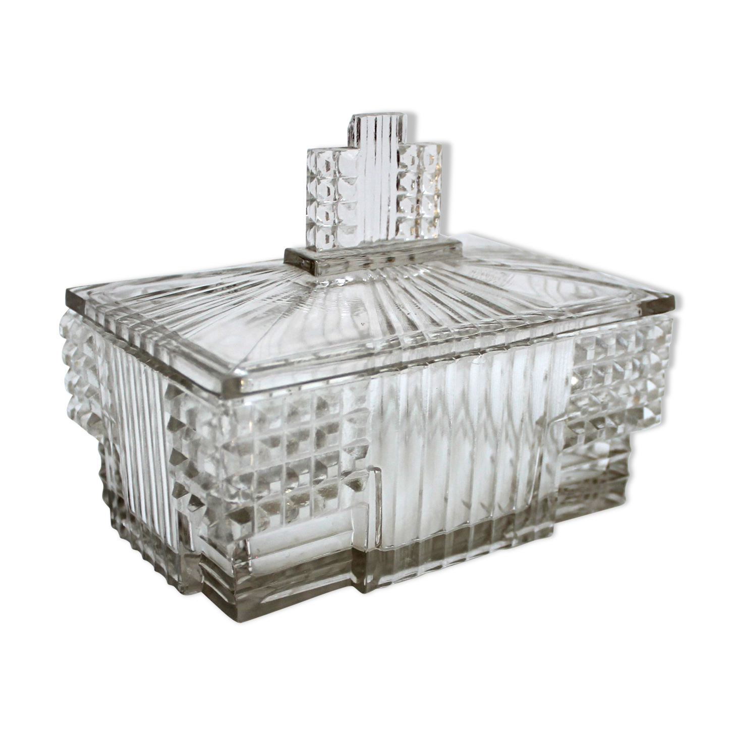 Art deco candy glass