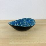 Vintage blue ceramic cup