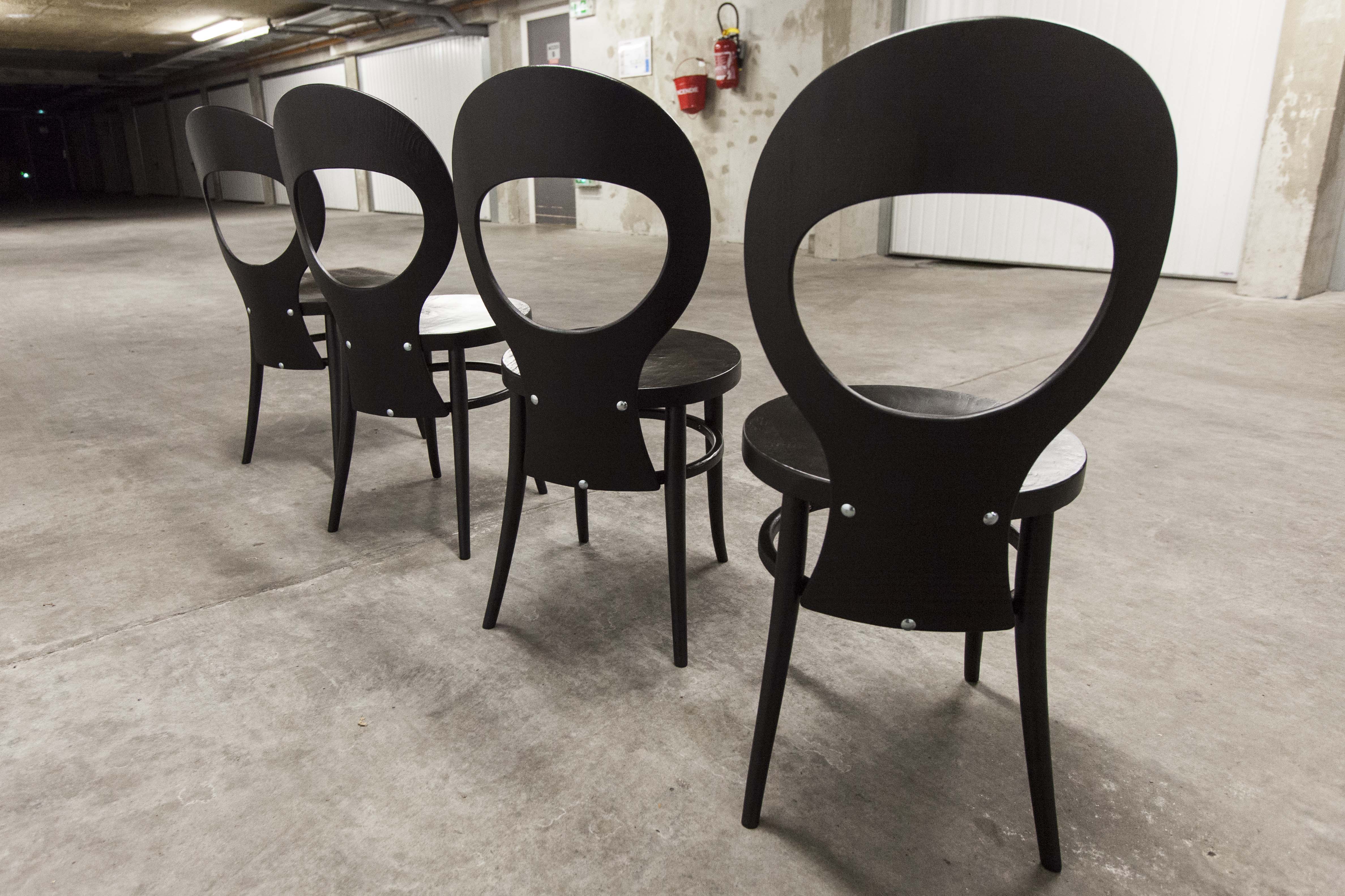 4 restored Baumann Seagull chairs