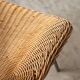Sculptural lounge chair in rattan and metal, 1960s