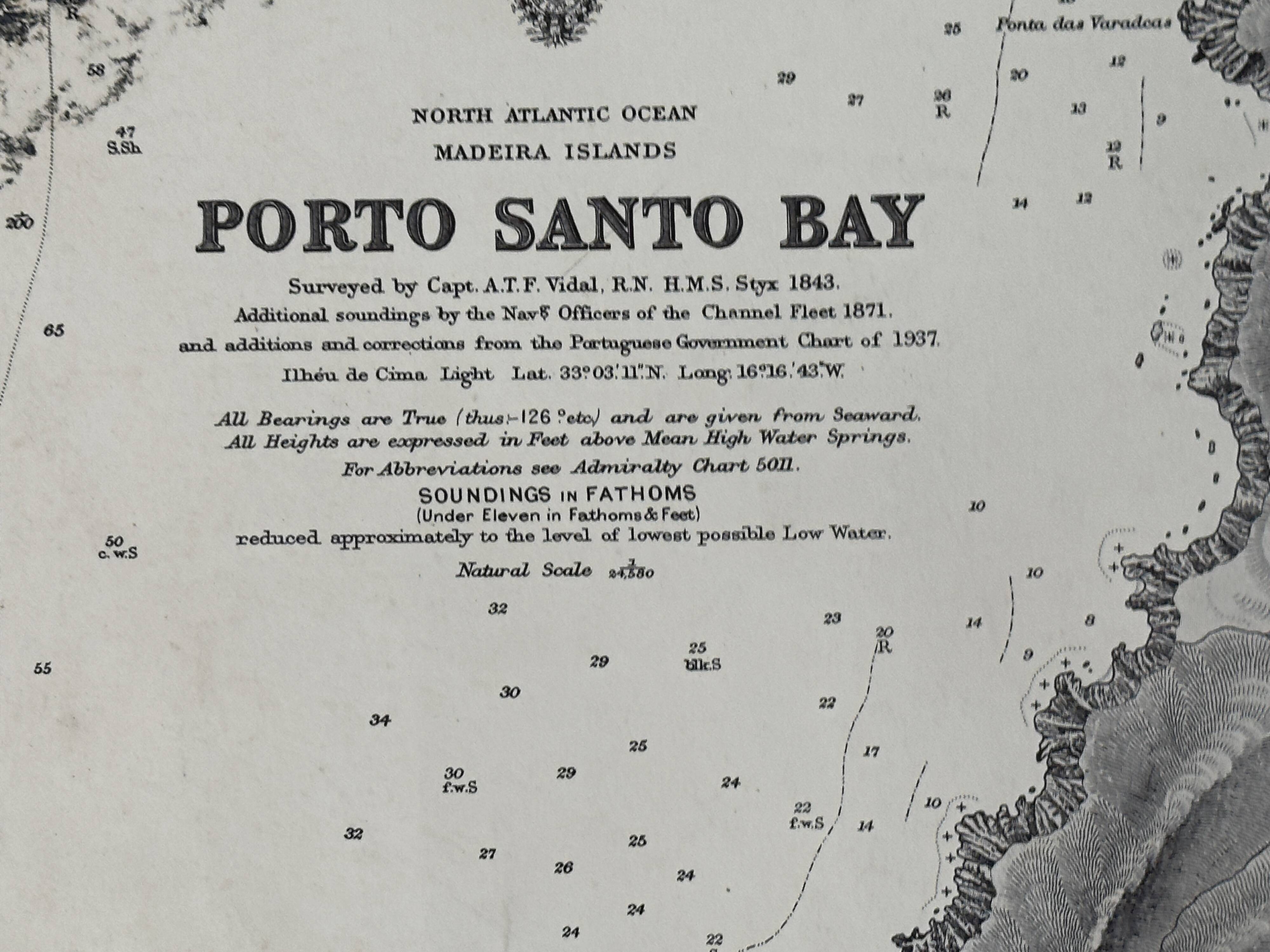 Porto Santo Bay Madeira Islands Map