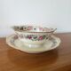 Limoges Bernardaud. Sauce boat in porcelain with floral decorations.