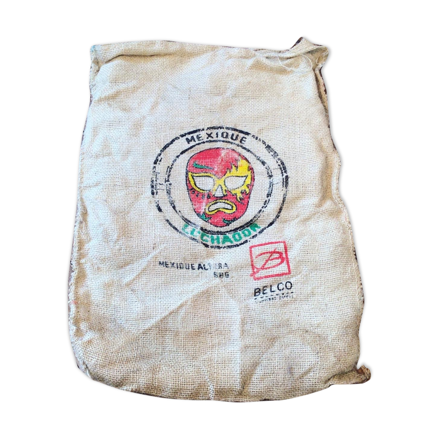 Mexico burlap coffee bag