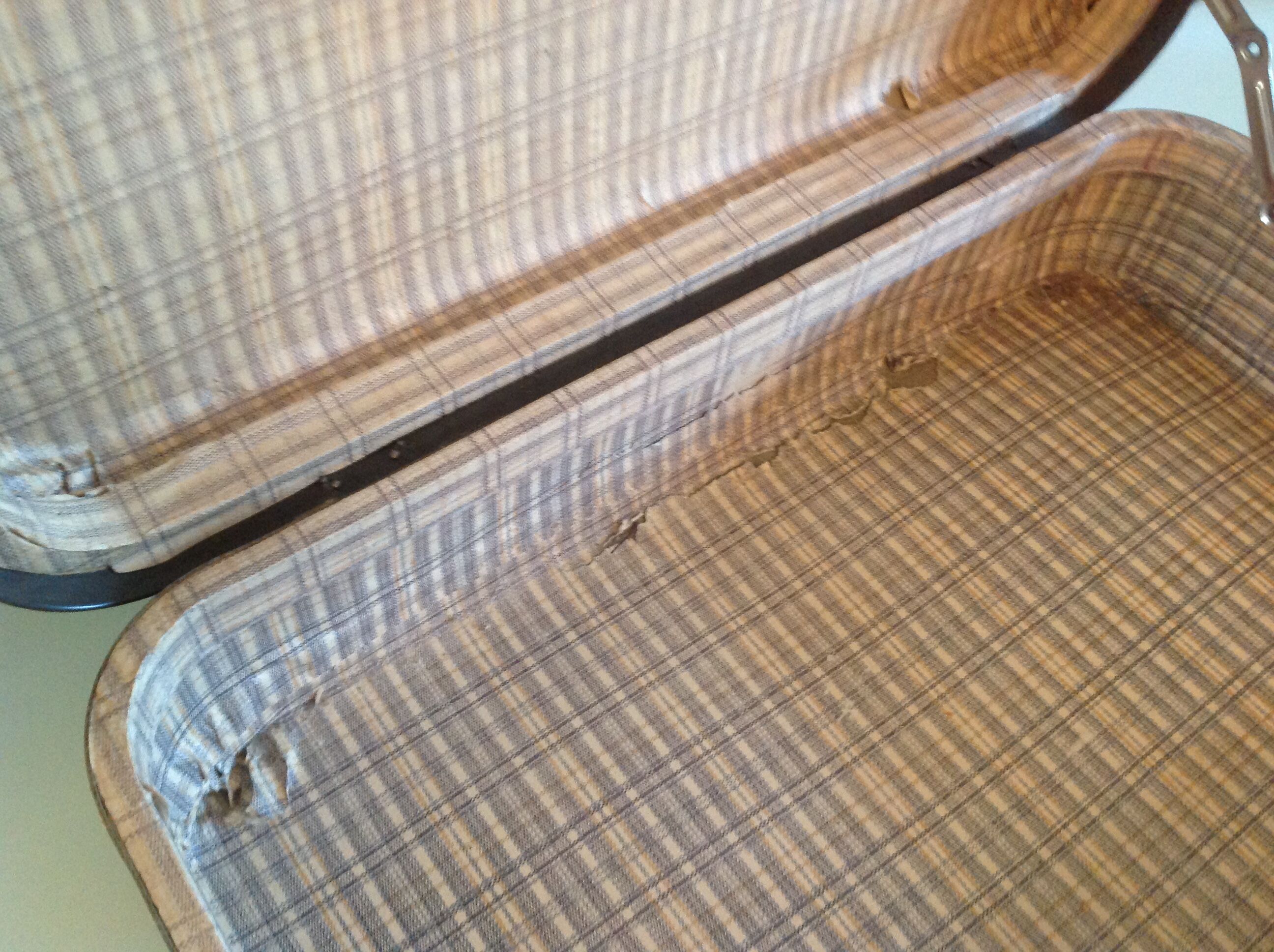 Suitcase gray vintage