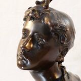 Bronze bust by Felix Pierre Richard 19th century