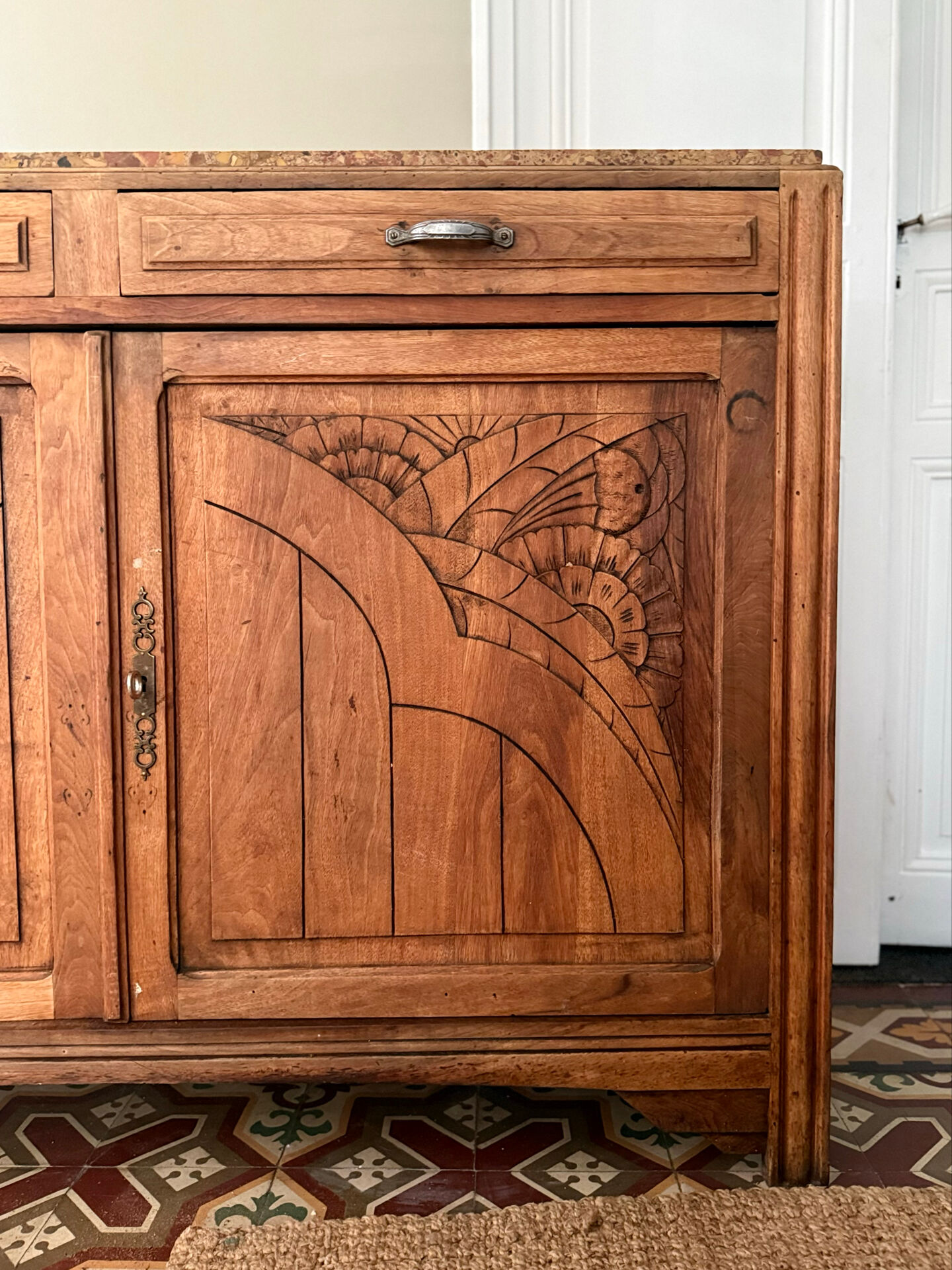 Art Deco oak sideboard