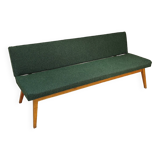 Banquette / Daybed modulable par Tatra , tissu bouclette chinée vert 1960