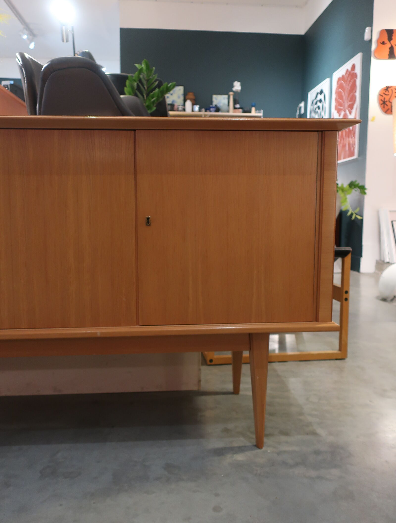 Oak sideboard of the 70s