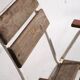 Antique garden chairs with armrests (c.1920). Set of 2 pieces #23