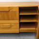 Solid elm sideboard, Maison Regain, France, circa 1970