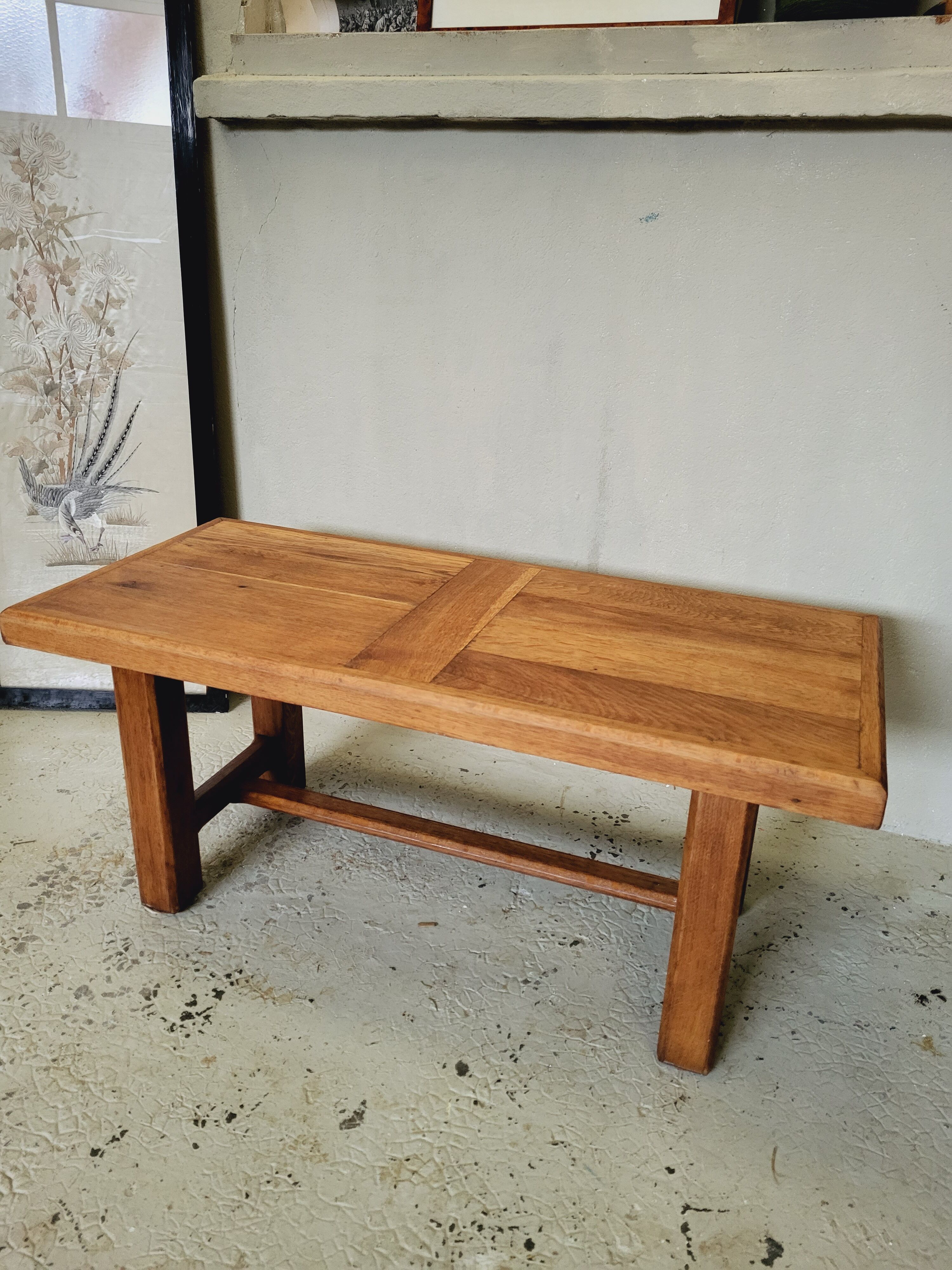 Old solid wood coffee table