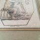 Cadre doré vitré et sa gravure antique 1900
