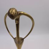sculpture en bronze brutaliste moderniste