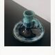 Glazed candle holder