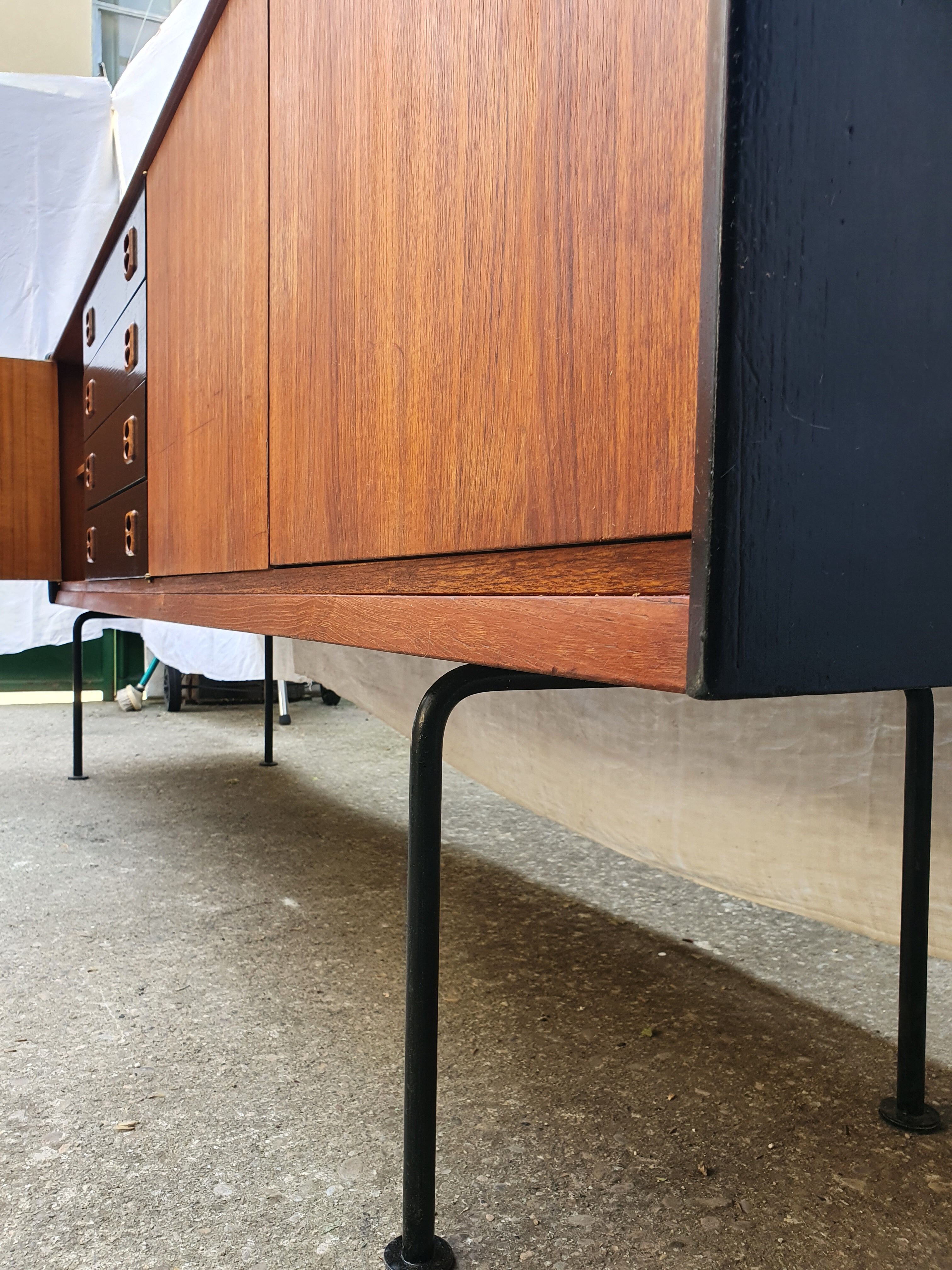 Enfilade Scandinavian style 220 cm teak