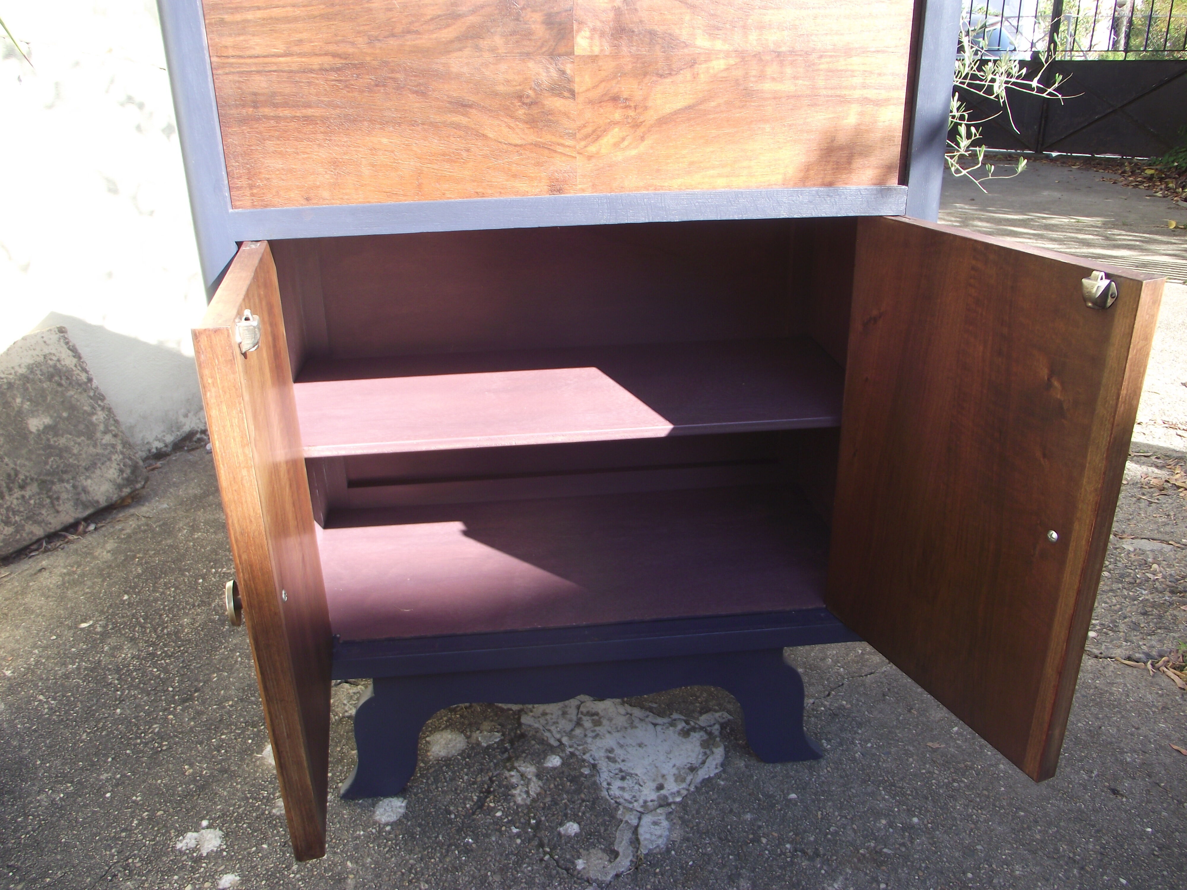 Extra furniture art deco walnut