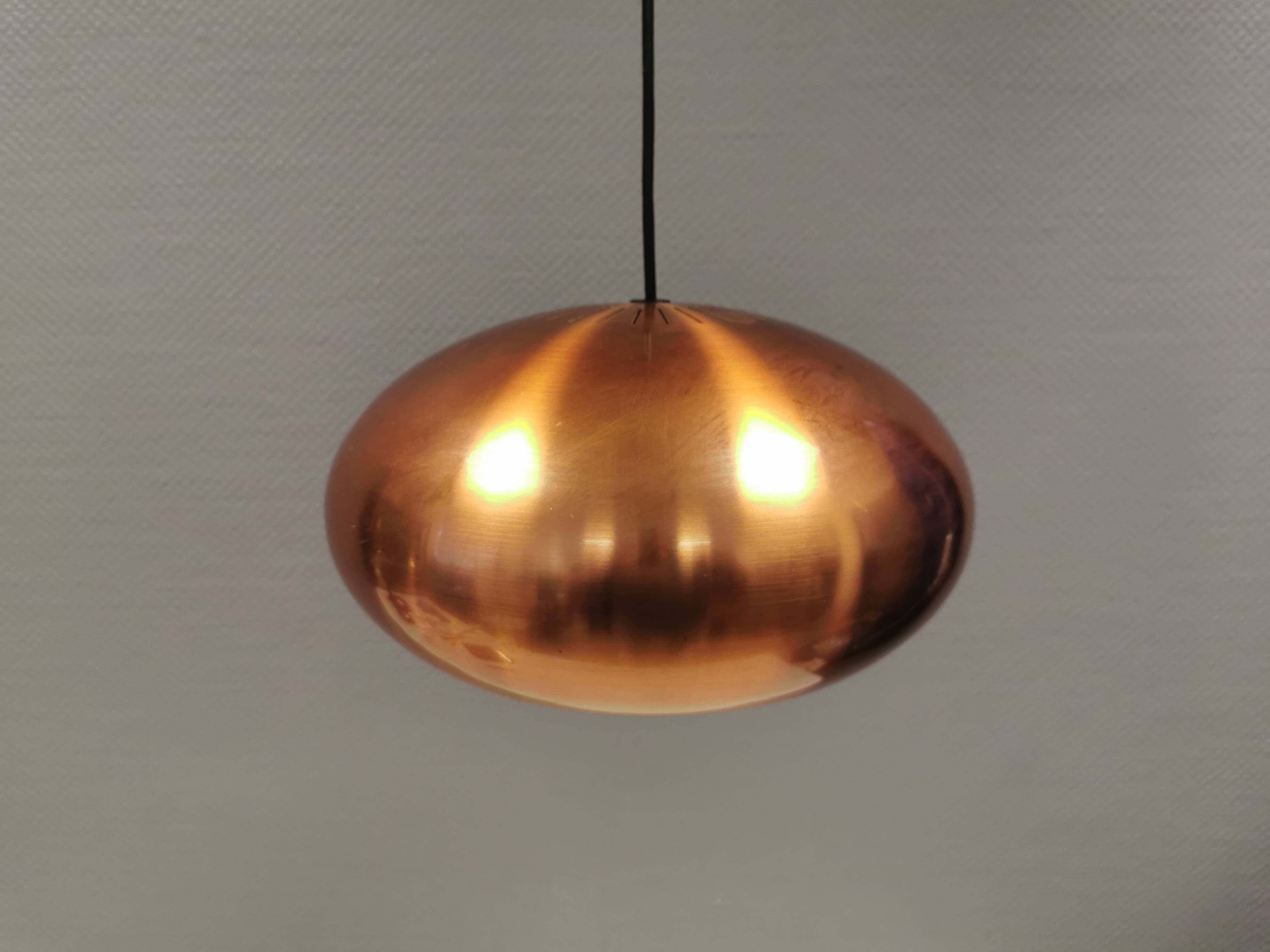 Top-class designer lamp model Medio in metal copper color