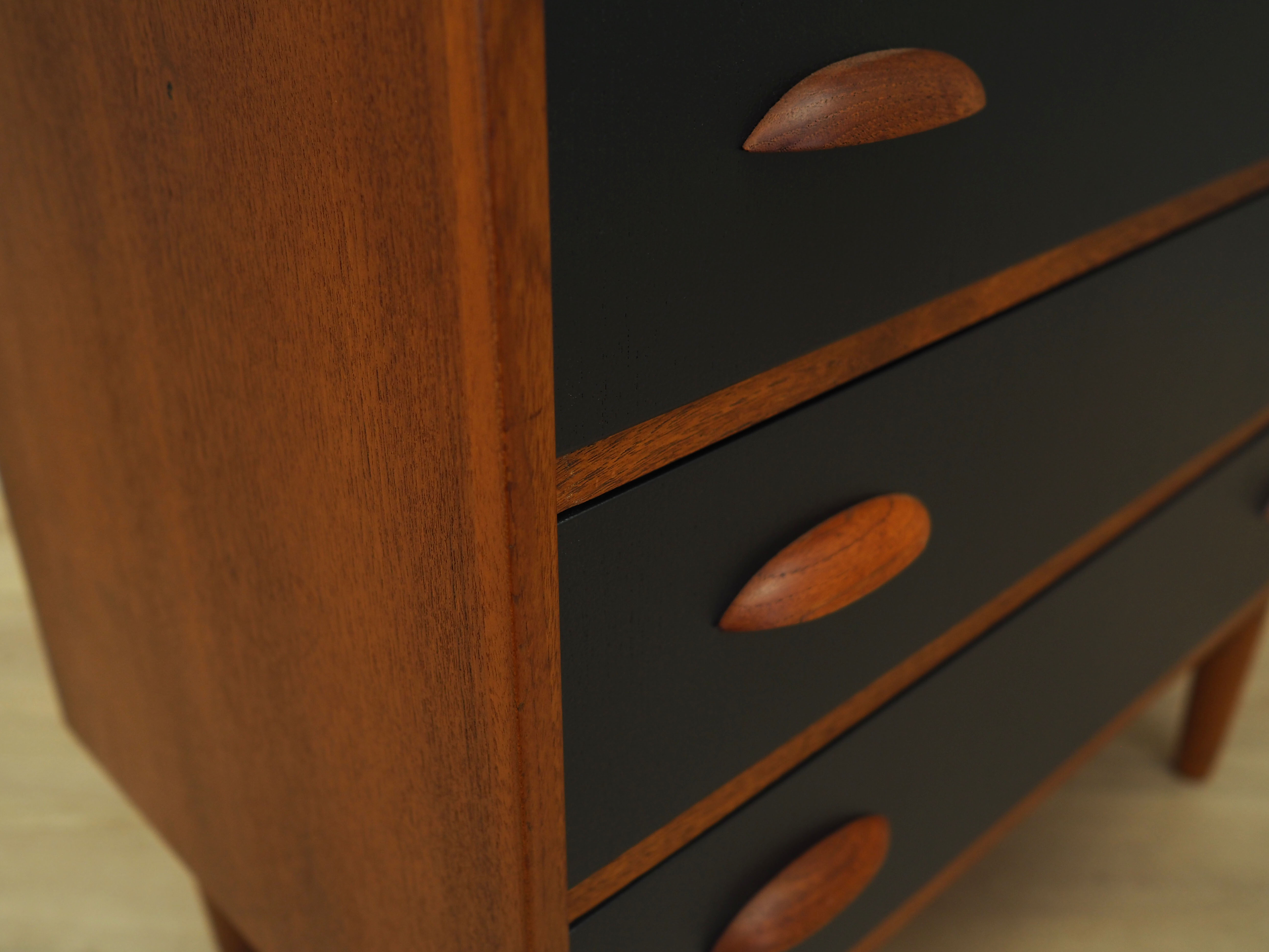 Teak chest of drawers, Danish design, 1970s, production: Denmark