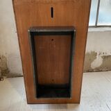 Italian coffee table elm magnifying glass