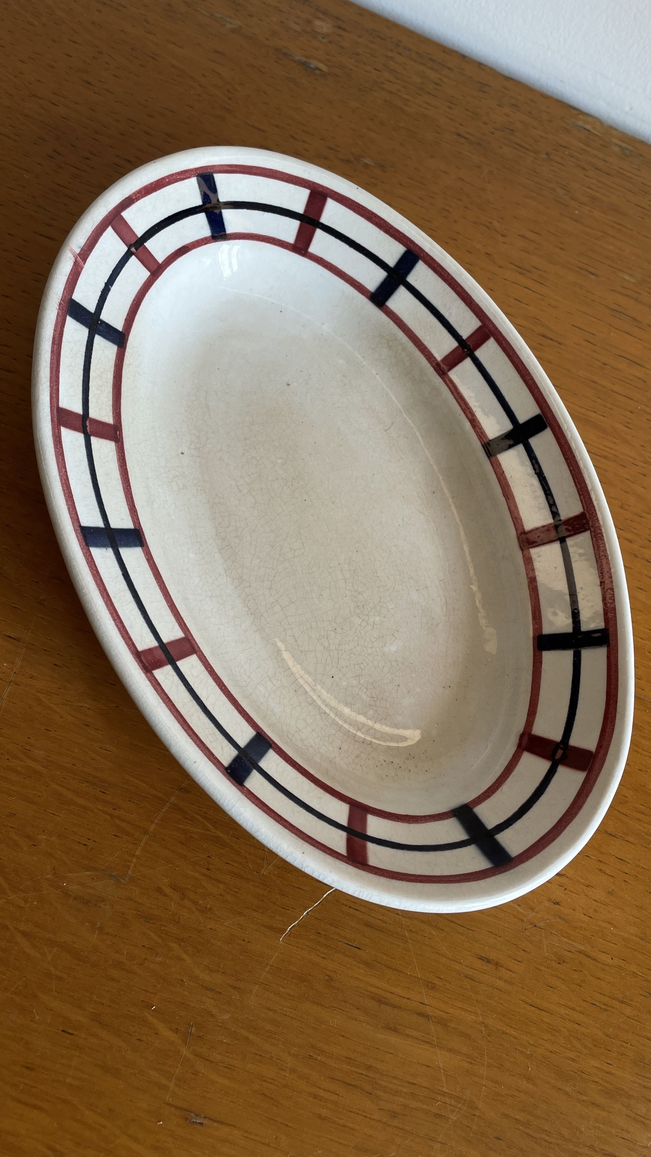 Set of 7 ceramic dishes hbcm béarn france
