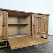 Enfilade en bambou fendu, années 60