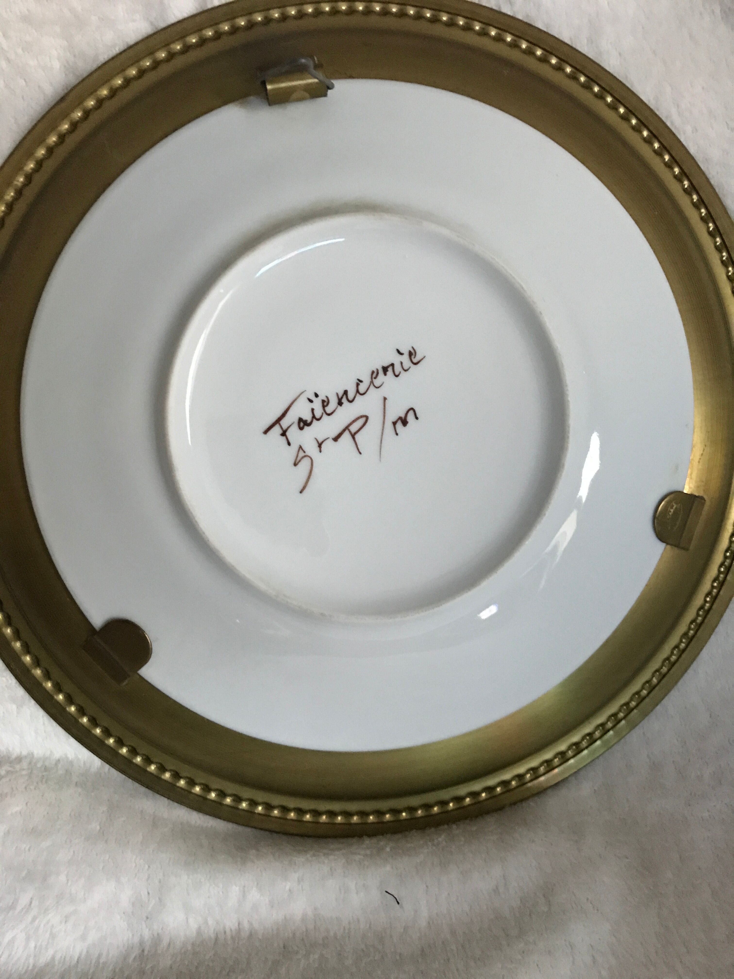 Fine porcelain floral plate