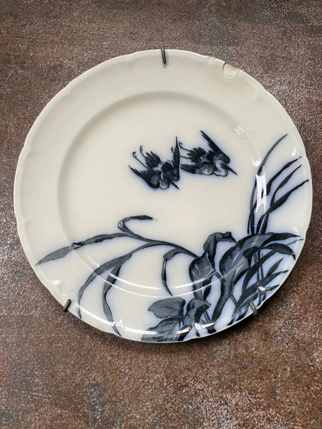 Longwy plate birds Japanese model