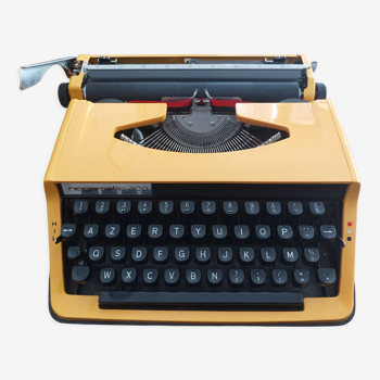 Machine à écrire Nogamatic 400 Jaune révisée ruban neuf