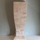 Column, Hollywood Regency style travertine pedestal, 1970s