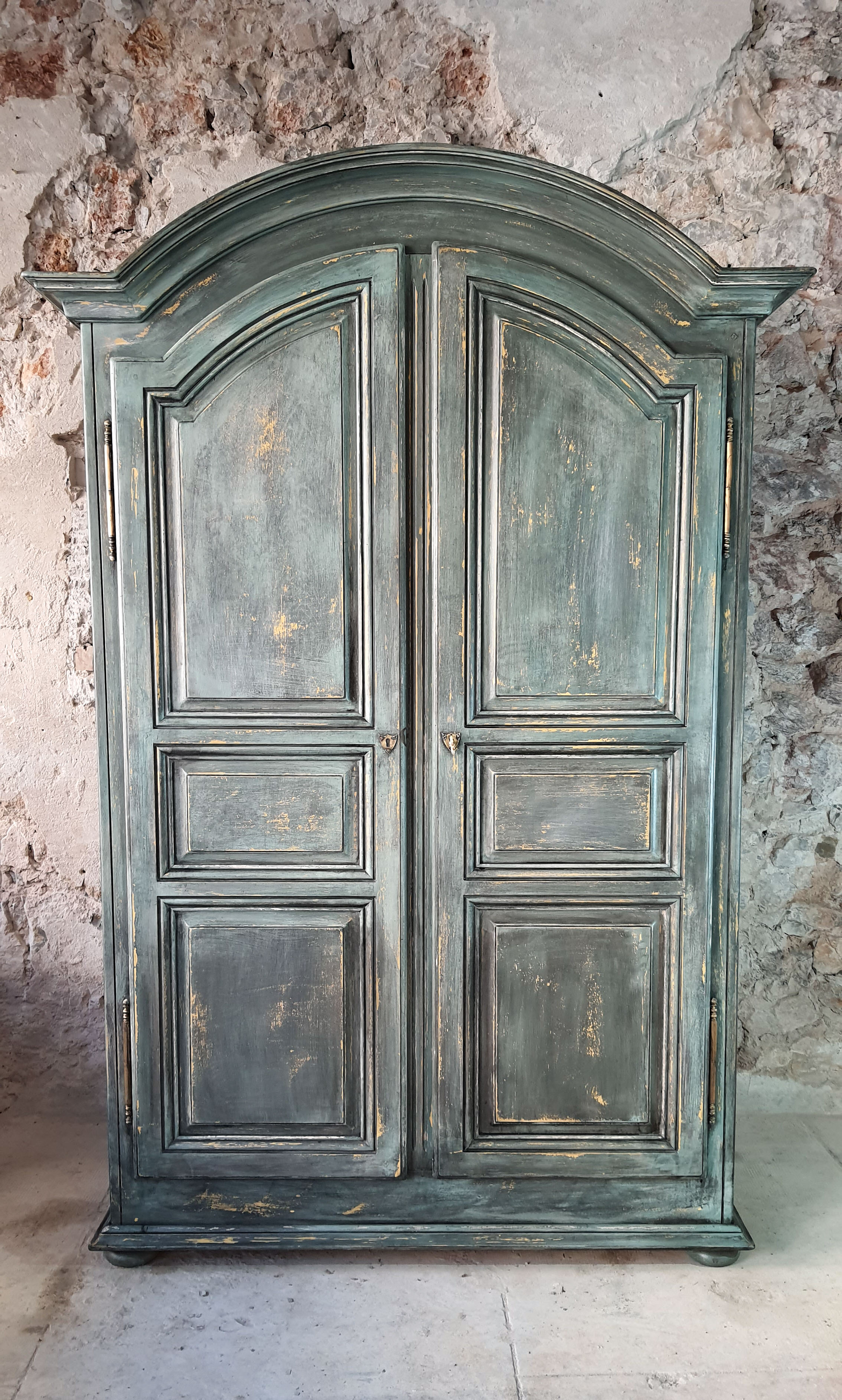 Wardrobe wardrobe de tonges shabby chic patinated