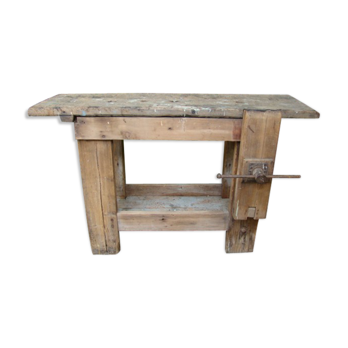 Carpenter old oak workbench