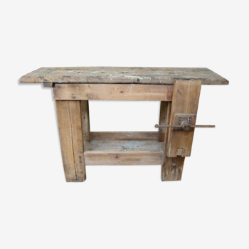 Carpenter old oak workbench