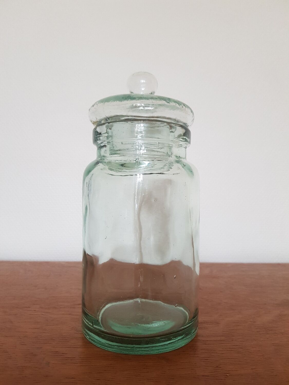 Old glass sugar box