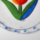Vintage Kosta Boda Glass Plate: Ulrica Hydman Vallien Tulip Design