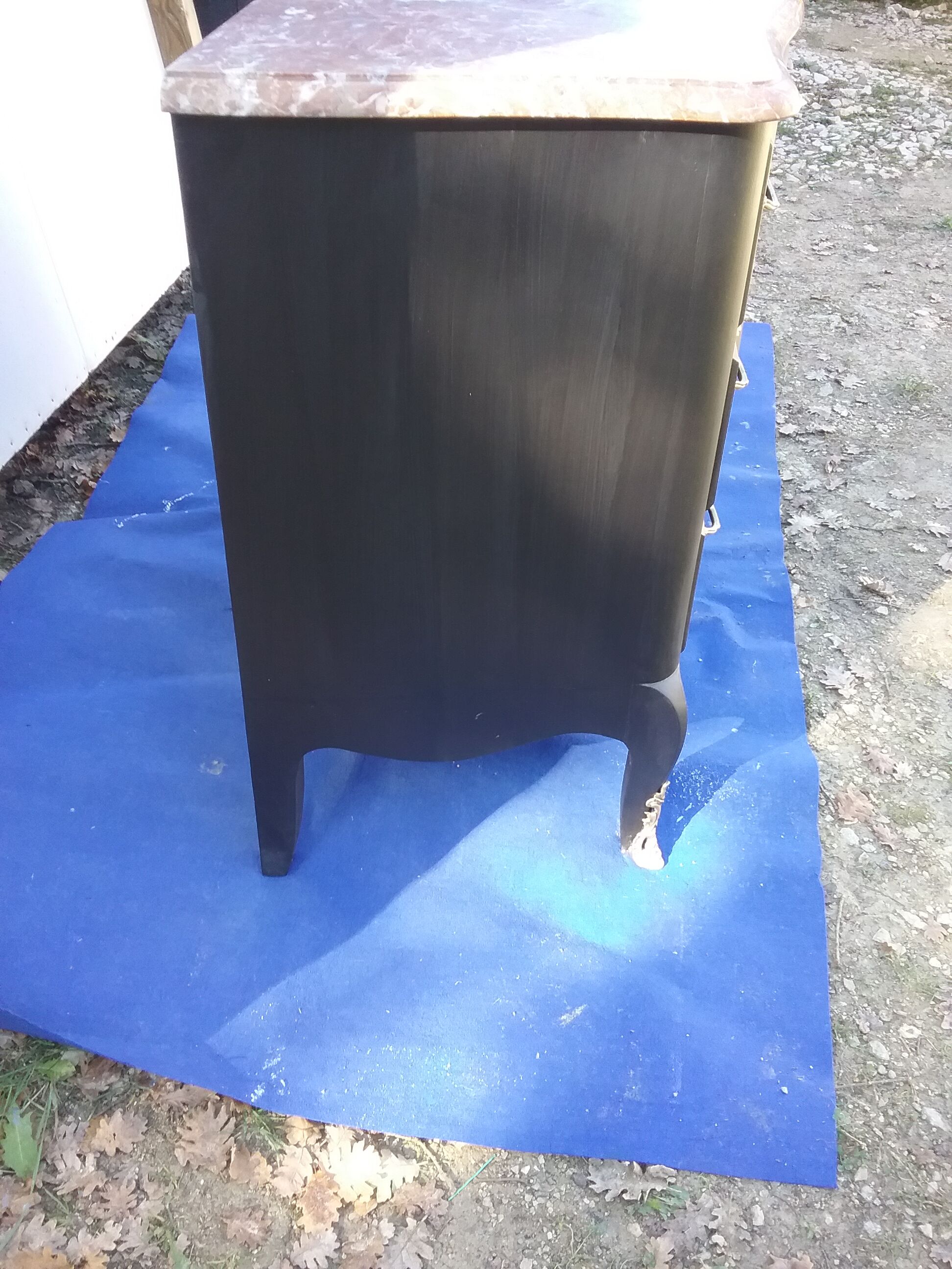 Black chest of drawers style L XV