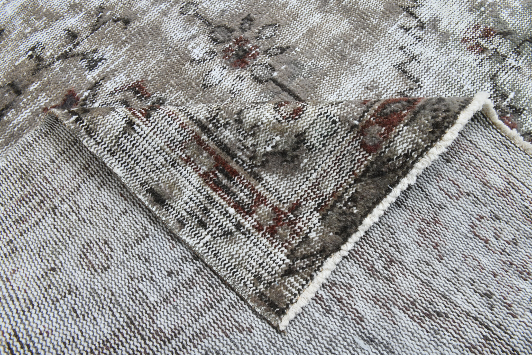 Turkish vintage large living room rug 313x188cm