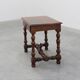 French Louis XIII Walnut Side Table with Drawer and Turned Legs, circa 1850