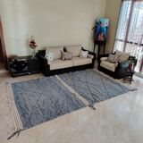 Berber carpet blue Zanafi style 186x316 cm