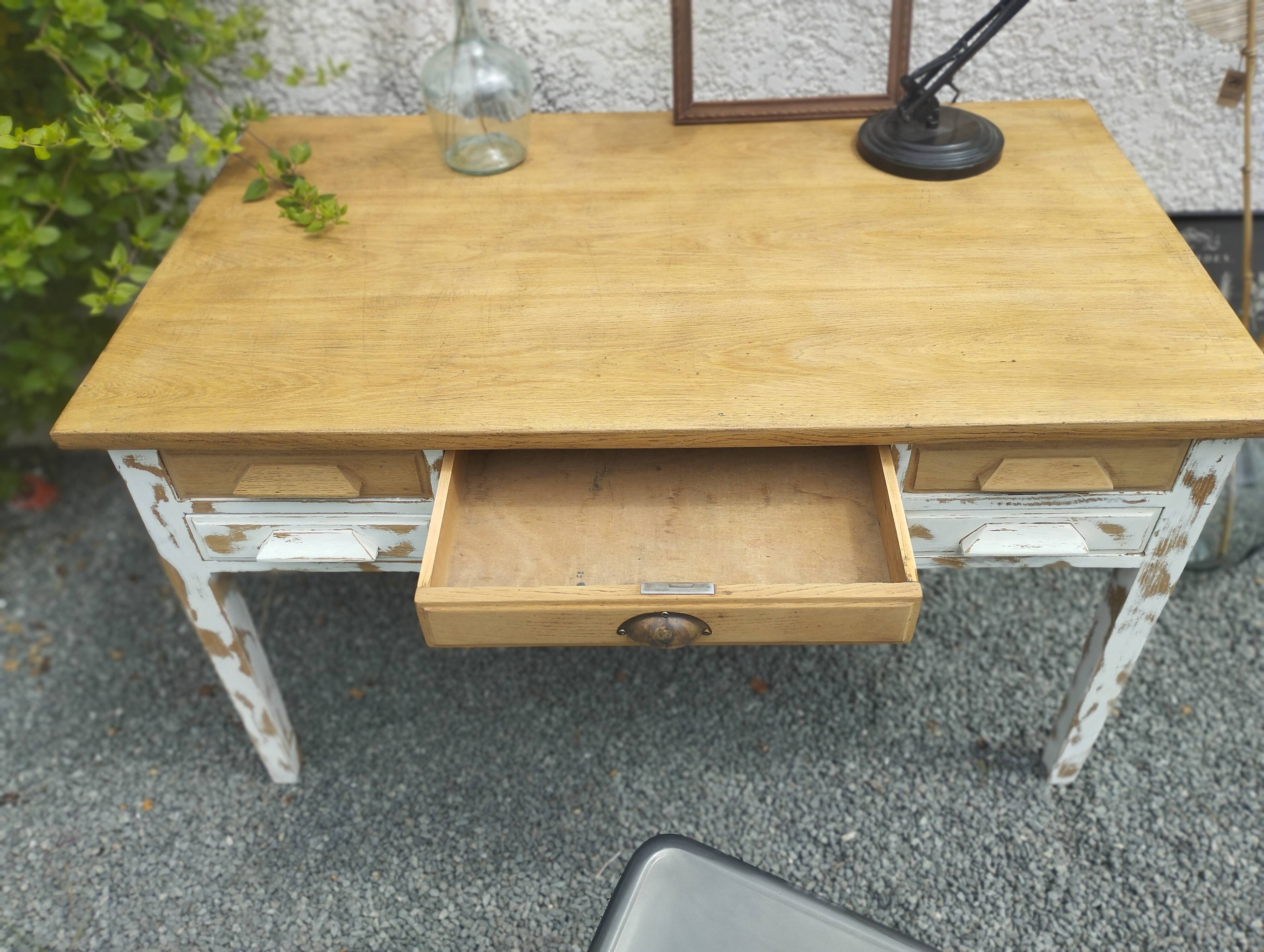 Large Vintage Desk - 70's Bohemian Desk