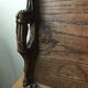 Art Nouveau tray in carved wood signed N.Faraut