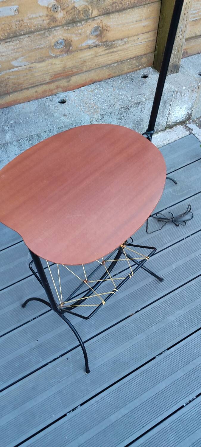 Magazine rack floor lamp, 50s-60s