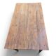 Ancienne table de ferme en bois massif à deux tiroirs